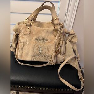 Juicy Couture velvet handbag preloved.